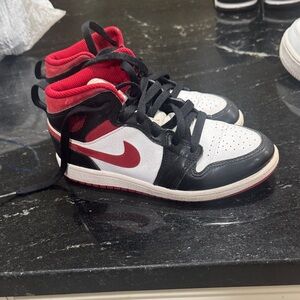 Nike Black, Red, and White Sneakers